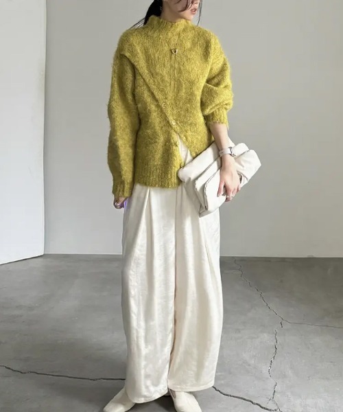 新品タグ付き〈select  moca〉セレクトモカ ニット コート 楽天市場】【クーポン利用で50％OFF】リバーシブルシャギー