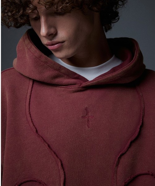 NOT4NERD（ノットフォーナード）の「【UNISEX】 NOT4NERD／4Symbolフード（ウラケ）（スウェット・レディース・ボルドー/ブラック・MEDIUM/LARGE/X-LARGE）」の9枚目の写真