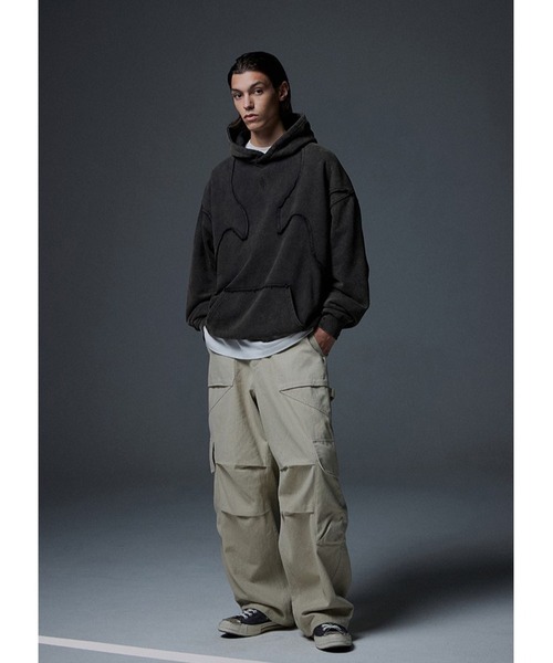 NOT4NERD（ノットフォーナード）の「【UNISEX】 NOT4NERD／4Symbolフード（ウラケ）（スウェット・レディース・ボルドー/ブラック・MEDIUM/LARGE/X-LARGE）」の4枚目の写真