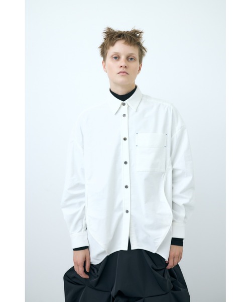 nagonstans ナゴンスタンス egg ドレープシャツ コーデュロイ nagonstans（ナゴンスタンス）の「16Wコーデュロイ eggドレープシャツ