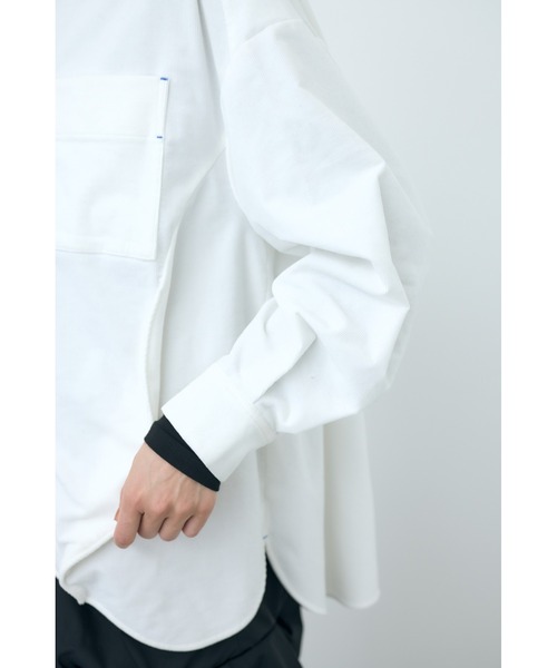 nagonstans（ナゴンスタンス）の「16Wコーデュロイ eggドレープシャツ