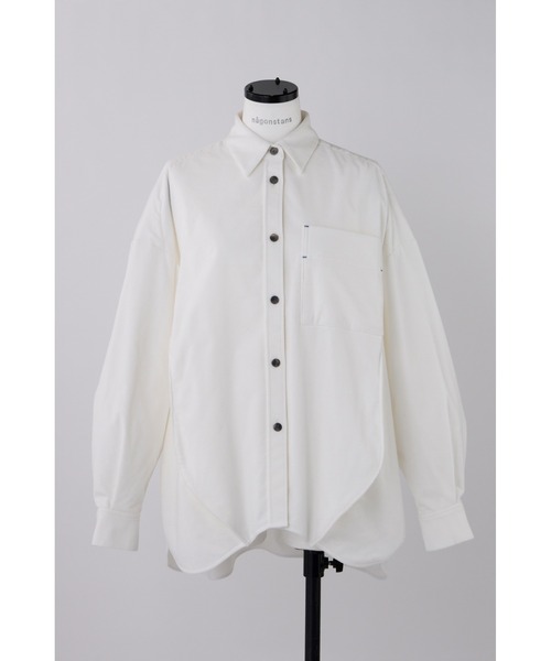 nagonstans ナゴンスタンス egg ドレープシャツ コーデュロイ nagonstans（ナゴンスタンス）の「16Wコーデュロイ eggドレープシャツ