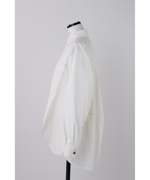 nagonstans（ナゴンスタンス）の「16Wコーデュロイ eggドレープシャツ