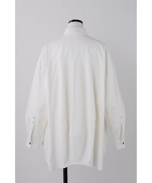 nagonstans（ナゴンスタンス）の「16Wコーデュロイ eggドレープシャツ