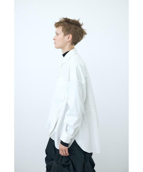 nagonstans ナゴンスタンス egg ドレープシャツ コーデュロイ nagonstans（ナゴンスタンス）の「16Wコーデュロイ eggドレープシャツ