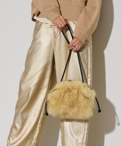 GALLEST(ギャレスト)の「◆【LE VERNIS】Renard mini bag(ショルダーバッグ・レディース・ベージュ/ダークブラウン・00)」の2枚目の写真