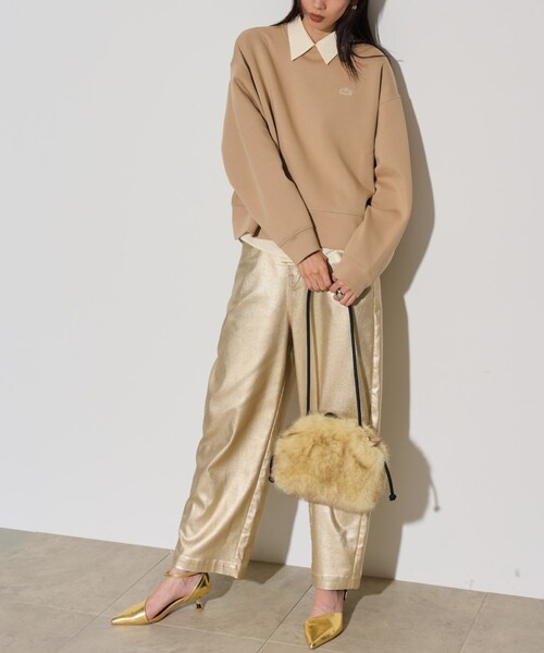 GALLEST(ギャレスト)の「◆【LE VERNIS】Renard mini bag(ショルダーバッグ・レディース・ベージュ/ダークブラウン・00)」の4枚目の写真