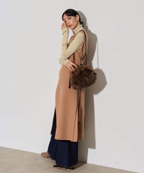 GALLEST(ギャレスト)の「◆【LE VERNIS】Renard mini bag(ショルダーバッグ・レディース・ベージュ/ダークブラウン・00)」の7枚目の写真