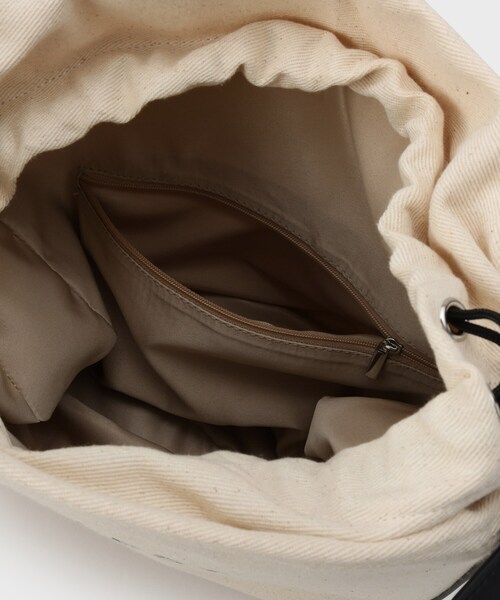 GALLEST（ギャレスト）の「コンビキャンバスバッグ（ショルダーバッグ・レディース・ブラック/アイボリー・00）」の9枚目の写真