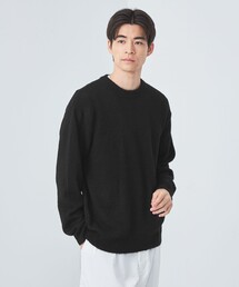 アルパカ ミックス キモウ クルーネック ニット