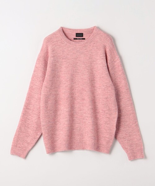 green label relaxing（グリーンレーベルリラクシング）の「アルパカ ミックス キモウ クルーネック ニット（ニット/セーター・メンズ・ブラック/ダークグレー/ベージュ/ピンク・M/S/L/XL）」の12枚目の写真