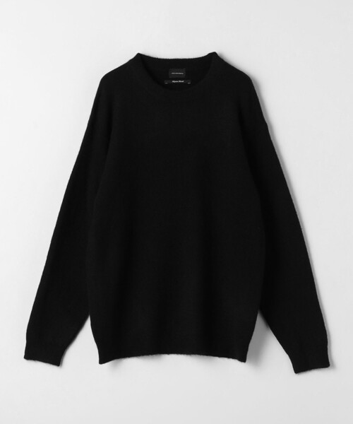 green label relaxing（グリーンレーベルリラクシング）の「アルパカ ミックス キモウ クルーネック ニット（ニット/セーター・メンズ・ブラック/ダークグレー/ベージュ/ピンク・M/S/L/XL）」の17枚目の写真