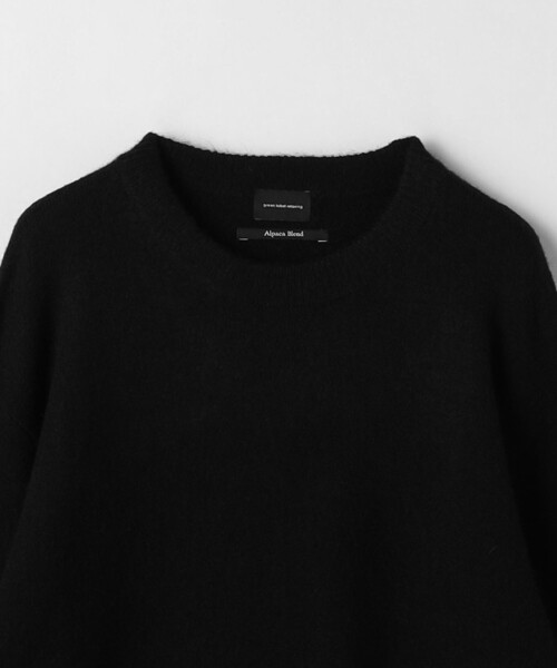 green label relaxing（グリーンレーベルリラクシング）の「アルパカ ミックス キモウ クルーネック ニット（ニット/セーター・メンズ・ブラック/ダークグレー/ベージュ/ピンク・M/S/L/XL）」の19枚目の写真