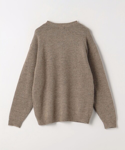 green label relaxing（グリーンレーベルリラクシング）の「アルパカ ミックス キモウ クルーネック ニット（ニット/セーター・メンズ・ブラック/ダークグレー/ベージュ/ピンク・M/S/L/XL）」の22枚目の写真