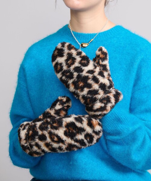 COLD BREAKER（コールドブレーカー）の「＜COLDBREAKER＞フリーズ スリット ミトン/グローブ（手袋・レディース・ライトグレー/その他1・XS）」の2枚目の写真