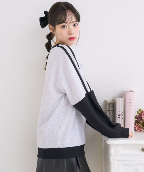 ems excite（エムズエキサイト）の「配色ユニフォームトレーナー（スウェット・レディース・ピンク/ホワイト系その他/ナチュラル・FREE）」の20枚目の写真