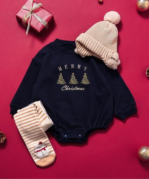 apres les cours（アプレレクール）の「クリスマスモチーフタイツ（タイツ/ストッキング・キッズ・ベージュ/レッド・80）」の14枚目の写真