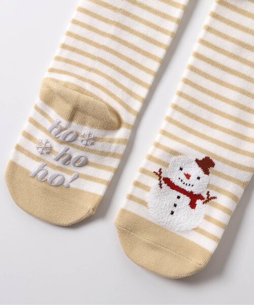 apres les cours（アプレレクール）の「クリスマスモチーフタイツ（タイツ/ストッキング・キッズ・ベージュ/レッド・80）」の5枚目の写真