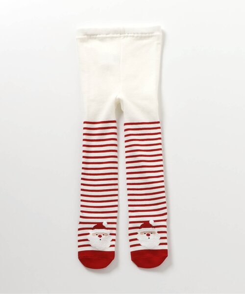 apres les cours（アプレレクール）の「クリスマスモチーフタイツ（タイツ/ストッキング・キッズ・ベージュ/レッド・80）」の4枚目の写真