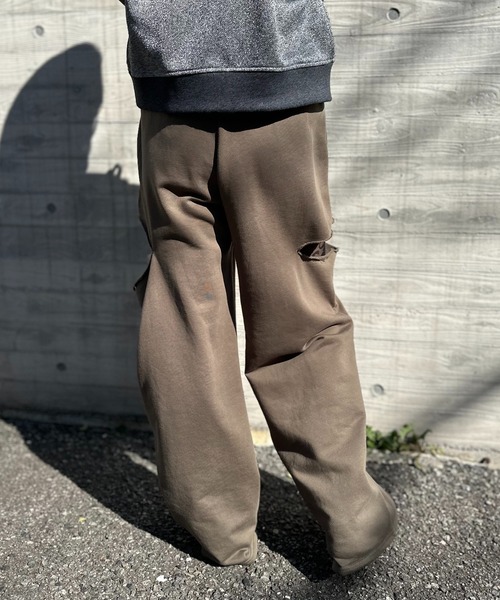 mi via loca(ミヴィアロカ)の「配色カットアウト スウェットパンツ(スウェットパンツ・レディース・ブラウン/カーキ/トップグレー・FREE)」の9枚目の写真