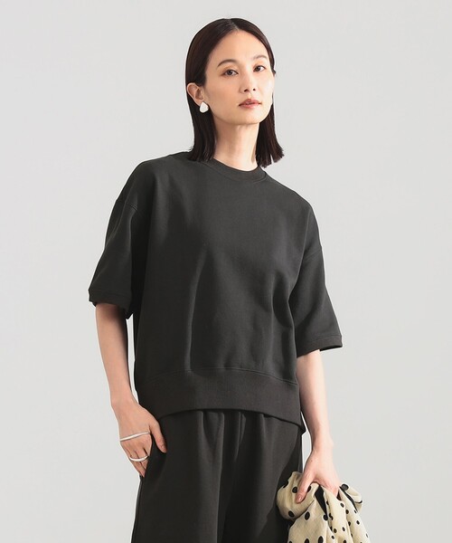 Demi-Luxe BEAMS（デミルクス ビームス）の「【別注】SLOANE / 裏毛 半袖 スウェット（スウェット・レディース・グレー/ホワイト/グリーン系その他5・2）」の3枚目の写真