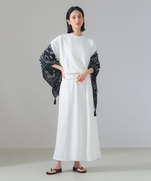 Demi-Luxe BEAMS（デミルクス ビームス）の「【別注】SLOANE / 裏毛 半袖 スウェット（スウェット・レディース・グレー/ホワイト/グリーン系その他5・2）」の4枚目の写真