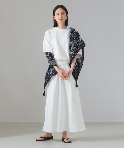 Demi-Luxe BEAMS（デミルクス ビームス）の「【別注】SLOANE / 裏毛 半袖 スウェット（スウェット・レディース・グレー/ホワイト/グリーン系その他5・2）」の5枚目の写真