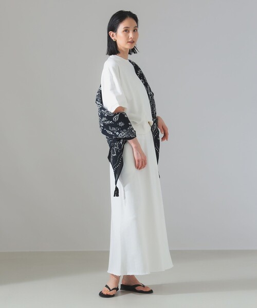 Demi-Luxe BEAMS（デミルクス ビームス）の「【別注】SLOANE / 裏毛 半袖 スウェット（スウェット・レディース・グレー/ホワイト/グリーン系その他5・2）」の7枚目の写真