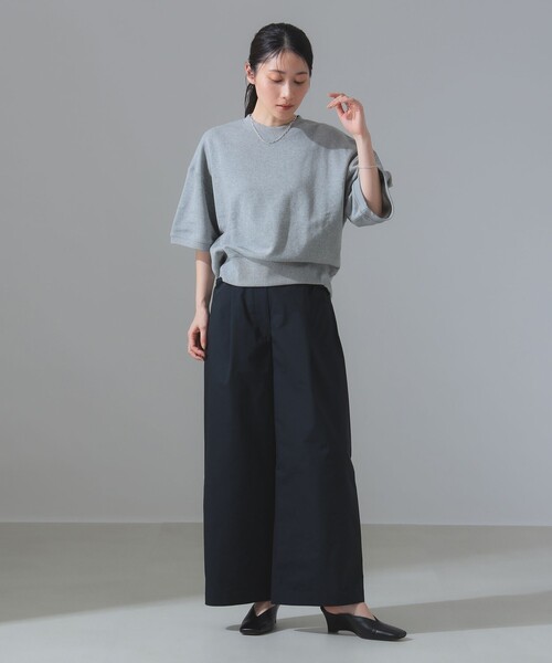 Demi-Luxe BEAMS（デミルクス ビームス）の「【別注】SLOANE / 裏毛 半袖 スウェット（スウェット・レディース・グレー/ホワイト/グリーン系その他5・2）」の12枚目の写真