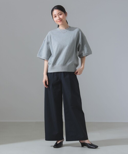 試着のみ　sloane スローン　半袖スウェット　グレー　サイズ2 beams International Gallery BEAMS（インターナショナルギャラリー