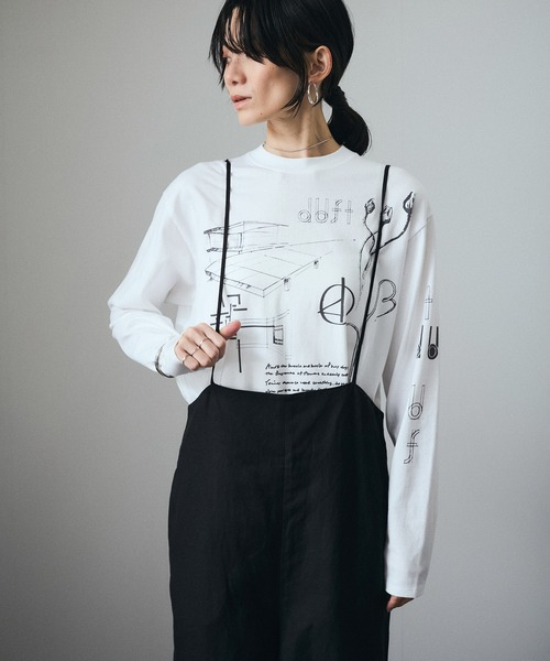 SALON adam et rope'（サロン アダム エ ロペ）の「麻レーヨンサロペット（サロペット/オーバーオール・レディース・ブラック/オフホワイト・FREE）」の13枚目の写真