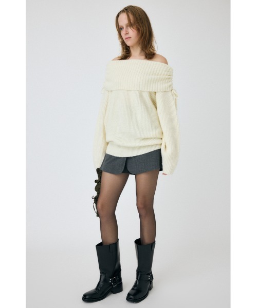 MOUSSY（マウジー）の「BELTED ミニキュロット（その他パンツ・レディース・グレー/ブラック・2/1）」の11枚目の写真