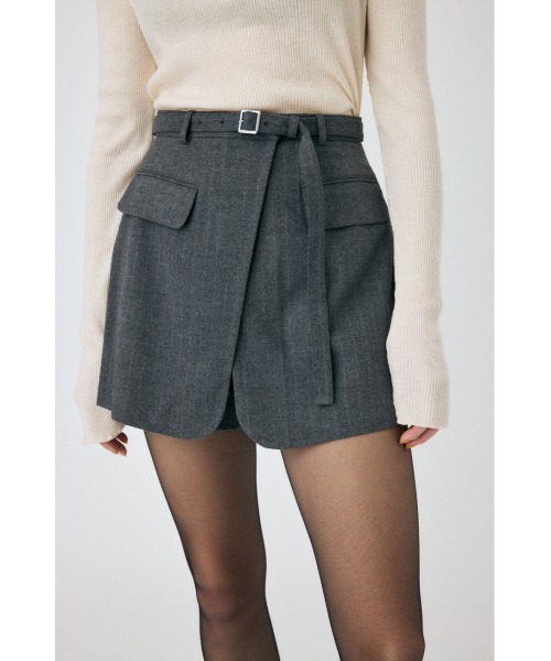 MOUSSY（マウジー）の「BELTED ミニキュロット（その他パンツ・レディース・グレー/ブラック・2/1）」の14枚目の写真