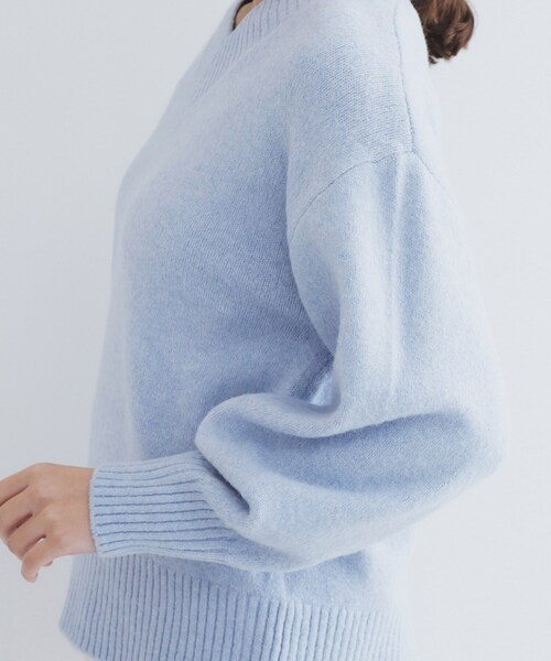 セール】《6color》ラムライクVネックニット【洗濯機洗い可】（ニット