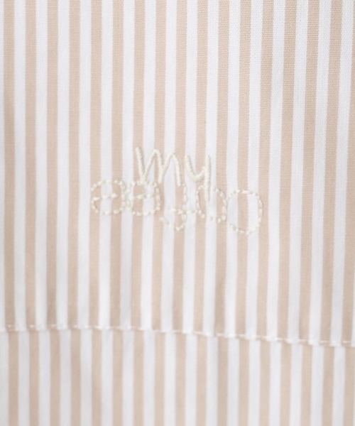 RAGEBLUE（レイジブルー）の「ワンポイント刺繍/ルーズストライプシャツ（シャツ/ブラウス・レディース・レッド/ベージュ・FREE）」の14枚目の写真
