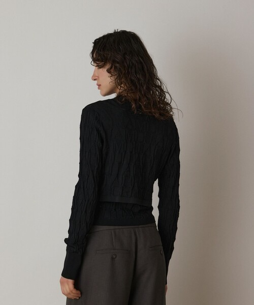 セール】モノグラムニットカーディガン（カーディガン/ボレロ