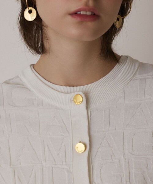 セール】モノグラムニットカーディガン（カーディガン/ボレロ