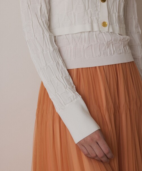 セール】モノグラムニットカーディガン（カーディガン/ボレロ