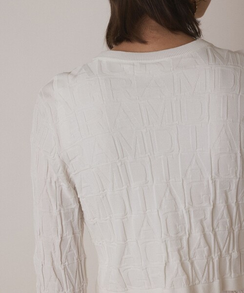 セール】モノグラムニットカーディガン（カーディガン/ボレロ