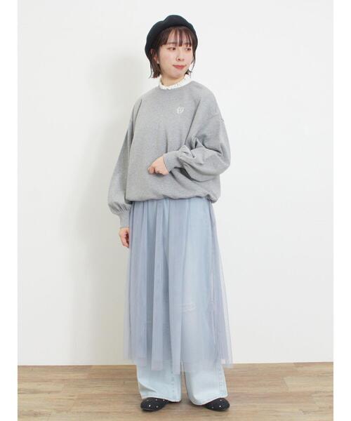 Samansa Mos2（サマンサ モスモス）の「リボンチュールキャミワンピース（ワンピース・レディース・ブルー/キナリ/ブラック・F）」の12枚目の写真