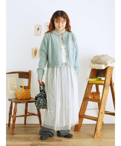 Samansa Mos2（サマンサ モスモス）の「リボンチュールキャミワンピース（ワンピース・レディース・ブルー/キナリ/ブラック・F）」の15枚目の写真