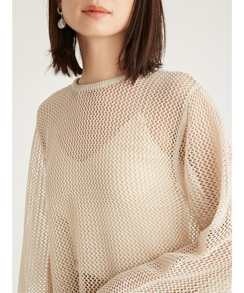 トップス emi emmi｜メッシュニットルーズトップス | Rakuten Fashion(楽天