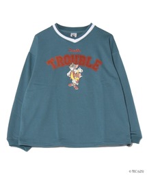 TOM&JERRY（トムアンドジェリー）の「【公式】トムとジェリー　裏毛衿配色トレーナー（スウェット）」