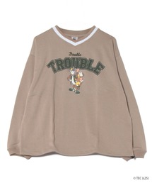 TOM&JERRY（トムアンドジェリー）の「【公式】トムとジェリー　裏毛衿配色トレーナー（スウェット）」