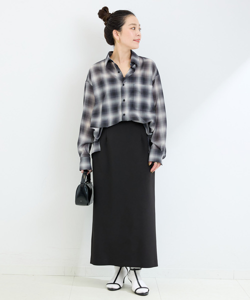 r*o様 CHANEL タイトスカート　サイズ40 シャネル ココマーク P61 ポリエステル×ビスコース×ポリアミド