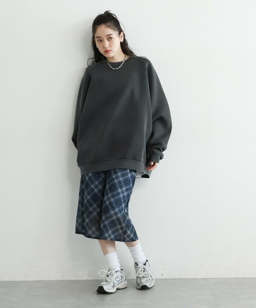 RAGEBLUE（レイジブルー）の「＜選べるミディ＆ロング丈＞バイアスチェックシアースカート（スカート・レディース・ダークグリーン/ブルー・MEDIUM/LARGE）」の12枚目の写真