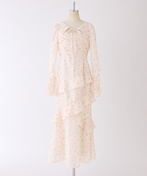 one after another NICE CLAUP(ワンアフターアナザーナイスクラップ)の「【推し活collection】シャーリングリボンワンピース(ワンピース・レディース・ピンク/ピンク系その他/ブルー系その他・FREE)」の13枚目の写真