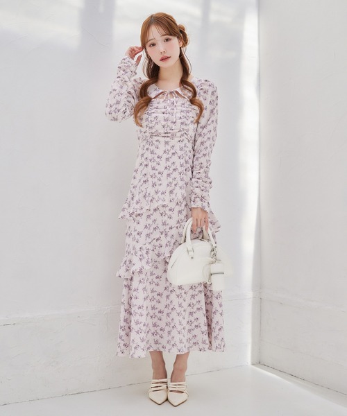 one after another NICE CLAUP(ワンアフターアナザーナイスクラップ)の「【推し活collection】シャーリングリボンワンピース(ワンピース・レディース・ピンク/ピンク系その他/ブルー系その他・FREE)」の19枚目の写真