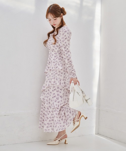 one after another NICE CLAUP(ワンアフターアナザーナイスクラップ)の「【推し活collection】シャーリングリボンワンピース(ワンピース・レディース・ピンク/ピンク系その他/ブルー系その他・FREE)」の20枚目の写真