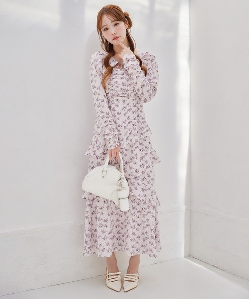 one after another NICE CLAUP(ワンアフターアナザーナイスクラップ)の「【推し活collection】シャーリングリボンワンピース(ワンピース・レディース・ピンク/ピンク系その他/ブルー系その他・FREE)」の21枚目の写真